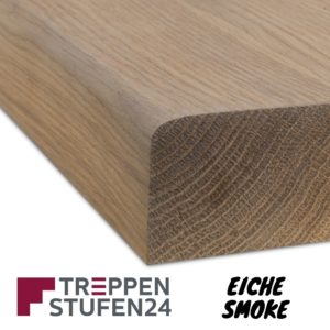 Treppenstufen Massivholz Eiche Smoke